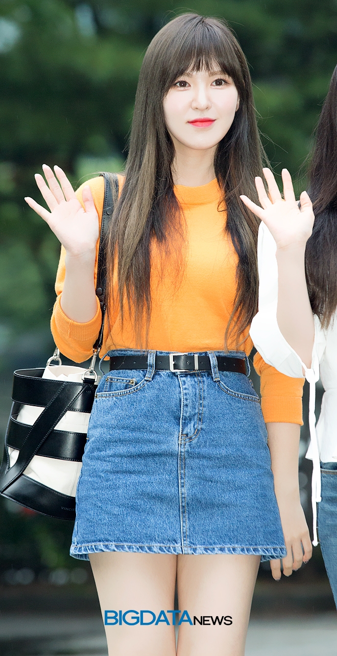 레드벨벳 웬디, KBS 2TV 음악방송 '뮤직뱅크' 리허설 현장