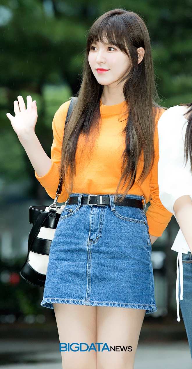레드벨벳 웬디, KBS 2TV 음악방송 '뮤직뱅크' 리허설 현장
