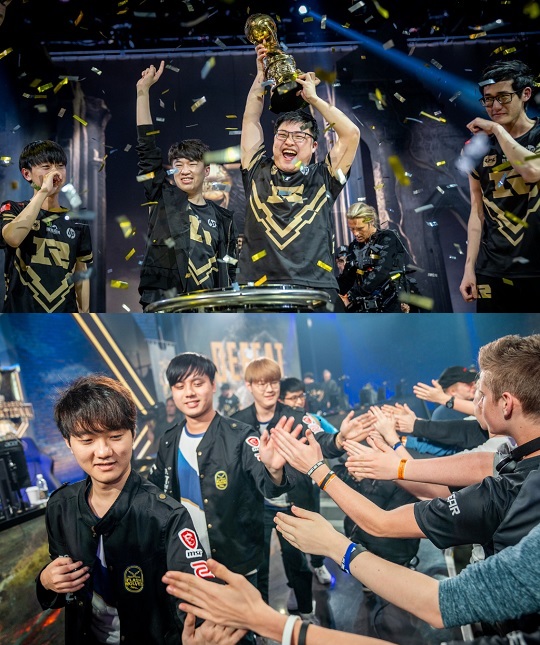 리프트 라이벌즈 2018 1일차에서 빅매치로 꼽히고 있는 RNG(위)와 FW의 대결.