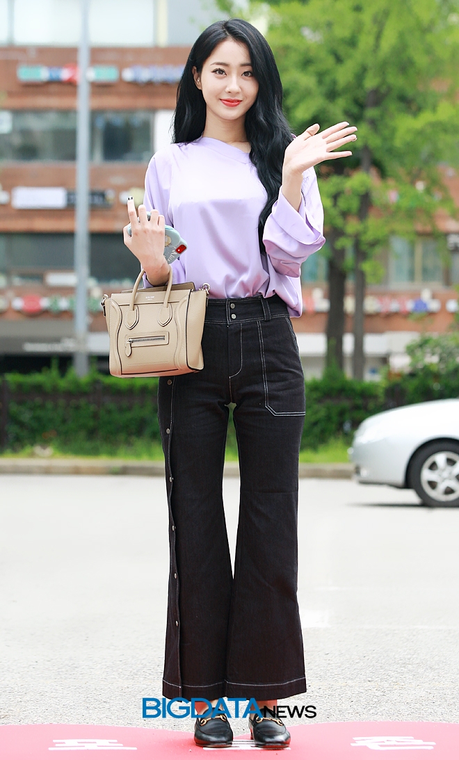 경리, KBS 2TV 음악방송 '뮤직뱅크' 리허설 현장