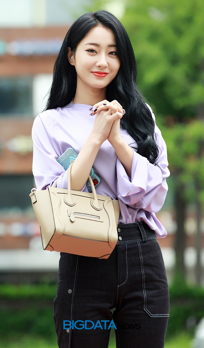 경리, KBS 2TV 음악방송 '뮤직뱅크' 리허설 현장