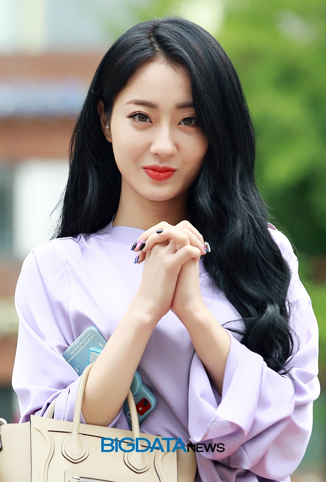 경리, KBS 2TV 음악방송 '뮤직뱅크' 리허설 현장