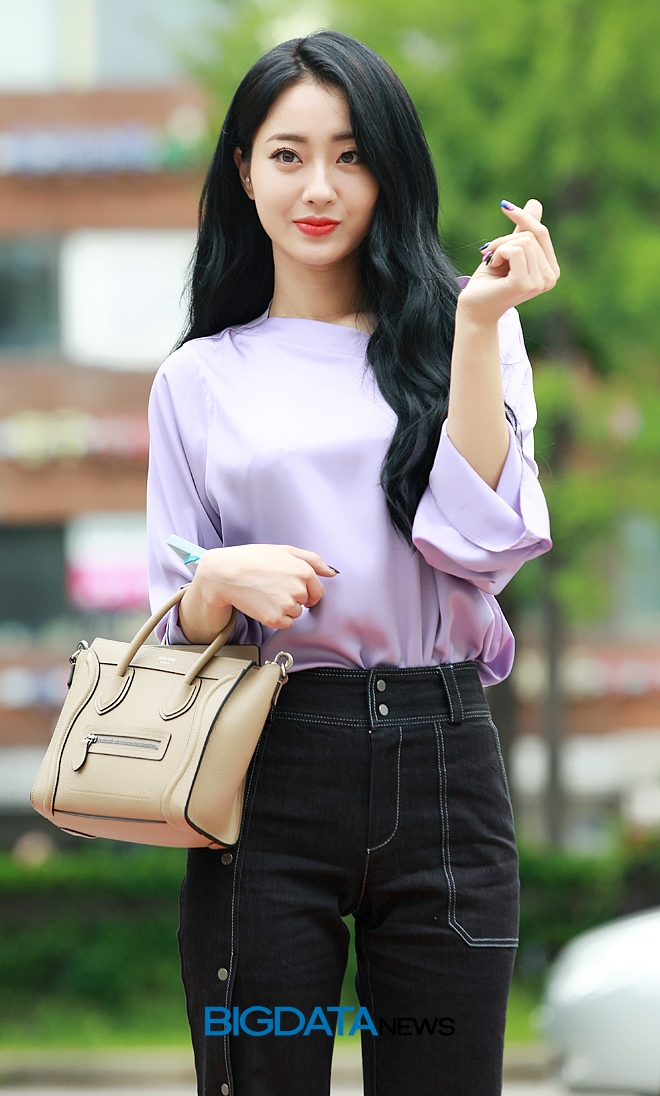 경리, KBS 2TV 음악방송 '뮤직뱅크' 리허설 현장
