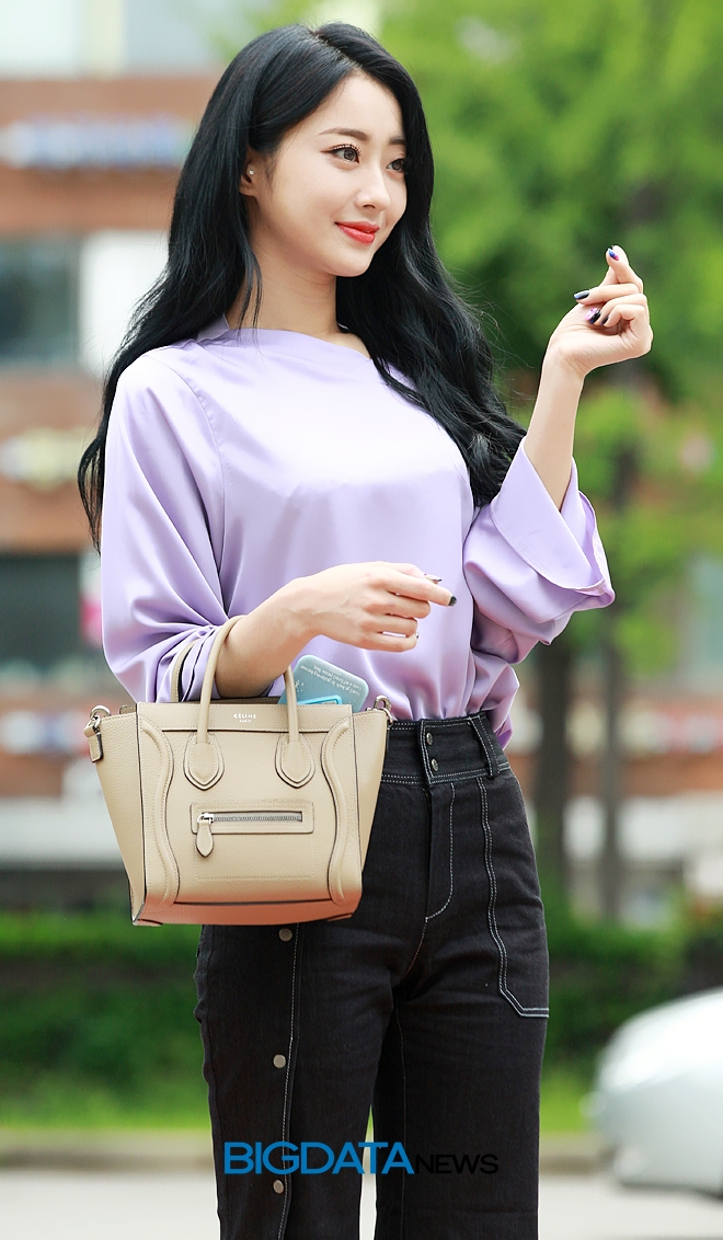 경리, KBS 2TV 음악방송 '뮤직뱅크' 리허설 현장