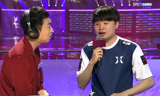 킹존 드래곤X의 '비디디' 곽보성. (사진=리프트 라이벌즈 중계 캡처)