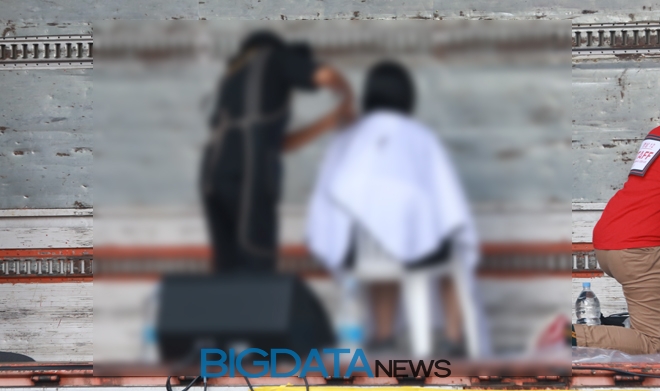 혜화역 일대에서 열린 '3차 불법촬영 편파수사 규탄 시위' 현장