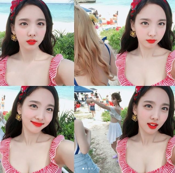 걸그룹 트와이스의 SNS 사진 캡쳐