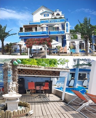 대천해수욕장에 산토리니 펜션이 생겼다, 알찬 부대시설 갖춘 대천 펜션 ‘바다소리펜션’