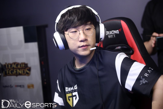 젠지 e스포츠의 원거리 딜러 '룰러' 박재혁.