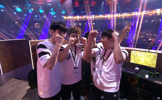 PGI 2018 TPP에서 우승한 젠지 골드.(사진=PGI 중계 캡처)