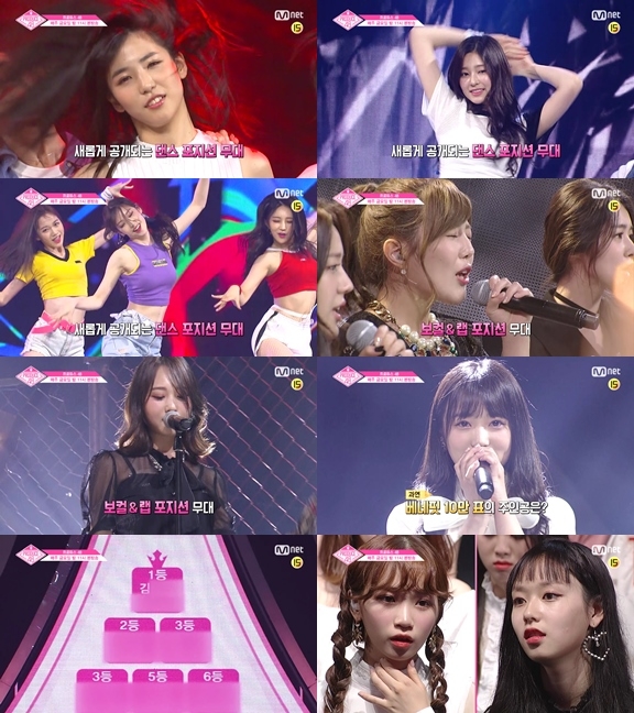 Mnet '프로듀스48' 방송 캡쳐