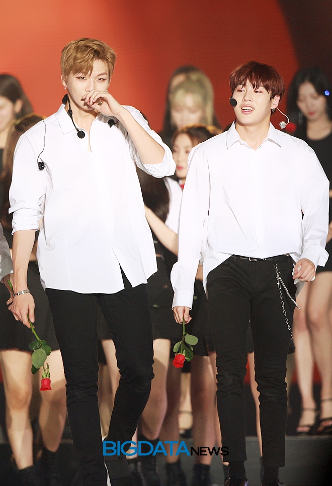 워너원 강다니엘-하성운, '2018 코리아 뮤직 페스티벌' 현장