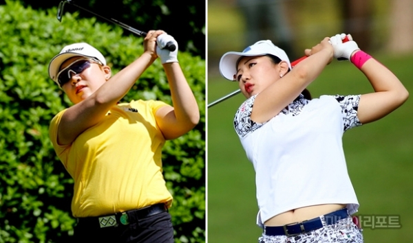 신지애, 황아름. 사진=마니아리포트 DB