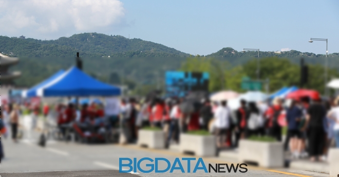광화문 '4차 불법촬영 편파수사 규탄 시위' 현장