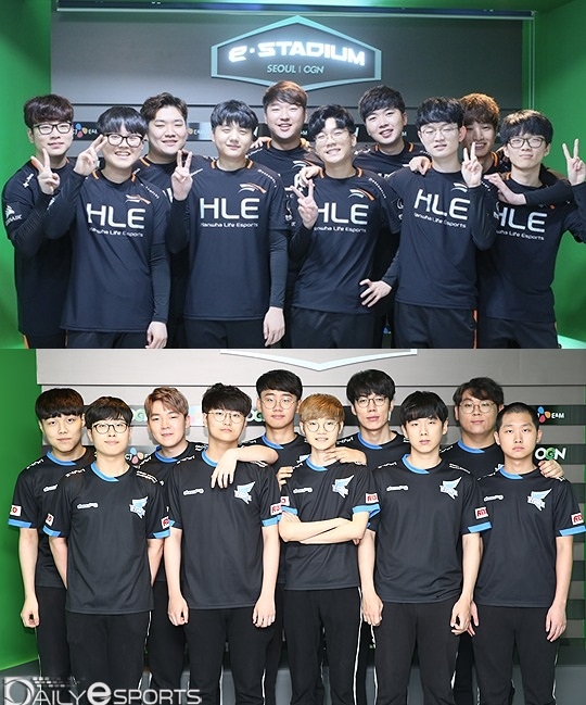 한화생명 e스포츠(위)와 아프리카 프릭스가 한 장 남은 포스트 시즌 티켓을 놓고 맞대결을 펼친다.