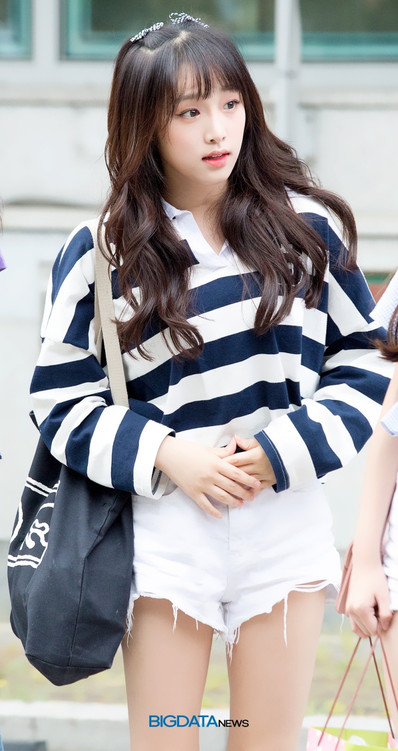 최예나, '프로듀스48'의 콘셉트 평가 출근길 현장