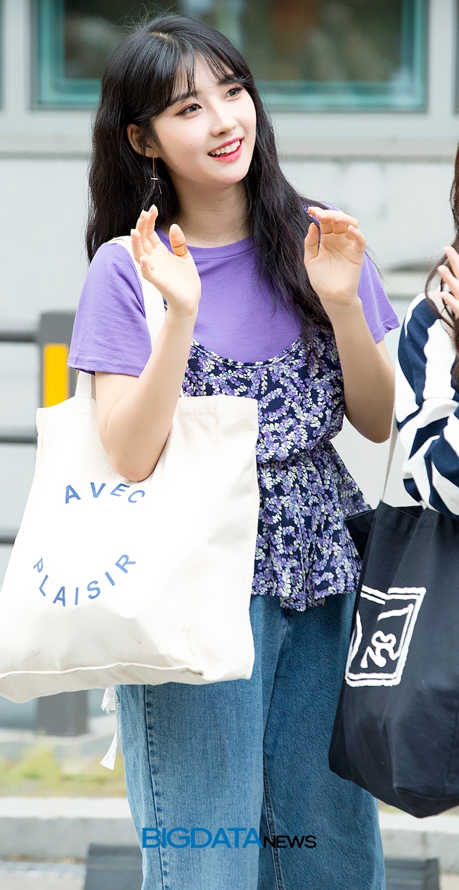 김시현, '프로듀스48'의 콘셉트 평가 출근길 현장