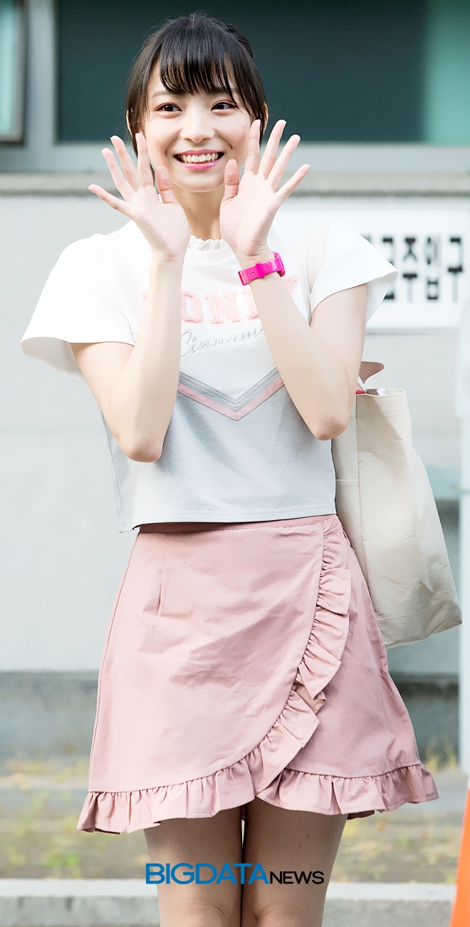 AKB48 고토 모에, '프로듀스48'의 콘셉트 평가 출근길 현장