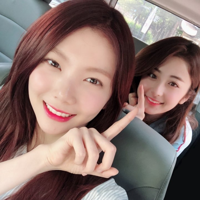 플레디스 연습생 이가은과 허윤진