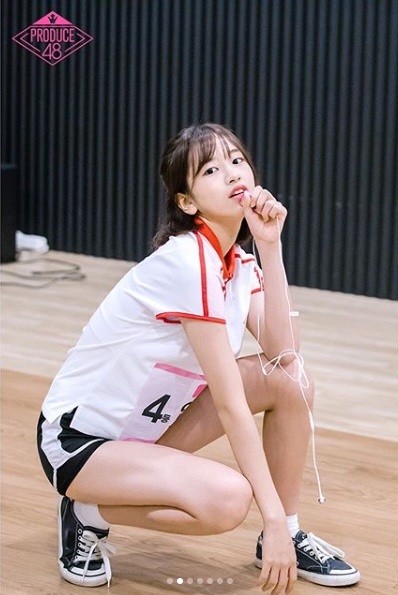 안유진의 콘셉트 평가 연습 현장 비하인드 포토