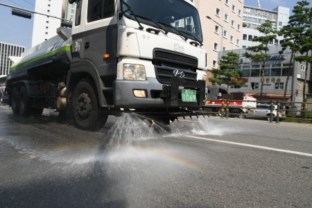 서울 중구, 불덩이 도심 식히기에 물 7천238톤 뿌려