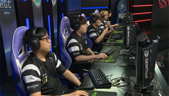 템페스트를 3대0으로 잡은 젠지.(사진=HGC 중계 캡처)