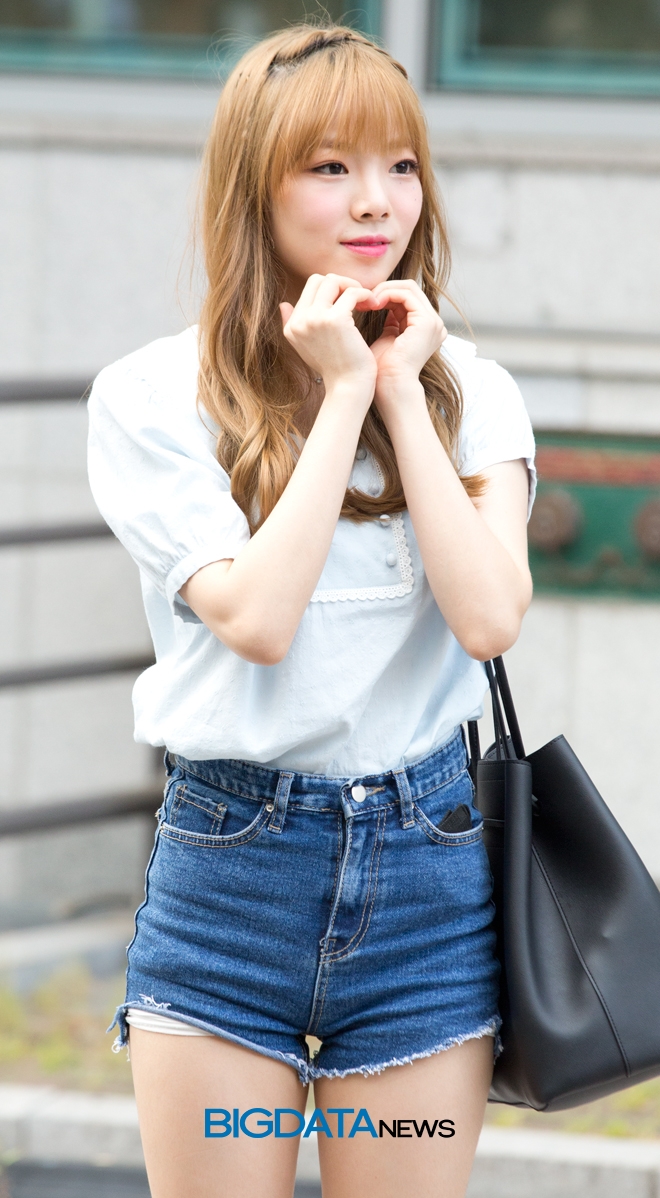 나고은, '프로듀스48'의 콘셉트 평가 출근길 현장