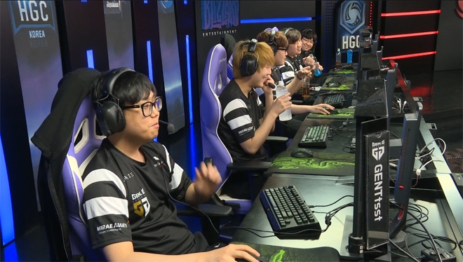 펠리즈를 가볍게 제압한 젠지.(사진=HGC 중계 캡처)