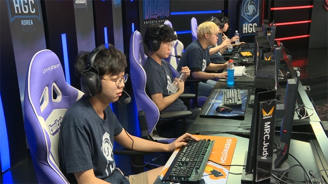 발리스틱스에 역전승을 거둔 미라클.(사진=HGC 중계 캡처)