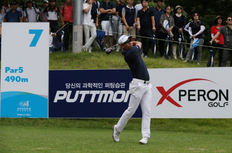 2일 막을내린 KPGA 대구경북오픈 경기 모습.