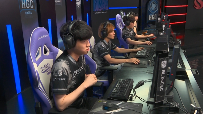 템페스트를 3대1로 잡아낸 발리스틱스.(사진=HGC 중계 캡처)