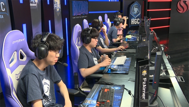 글럭 상대로 2연승을 거둔 펠리즈.(사진=HGC 중계 캡처)