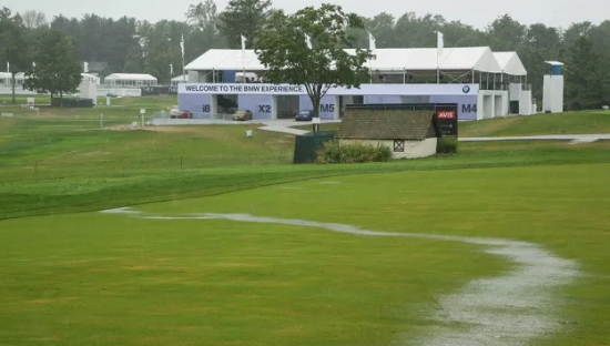 코스에 많은 비가 내리며 최종일 경기가 순연됐다. 사진=PGA 투어 홈페이지