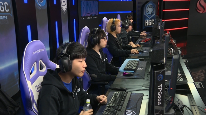 블라썸을 완파한 템페스트.(사진=HGC 중계 캡처)