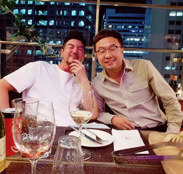 배우 한상진과 개그맨 박휘순