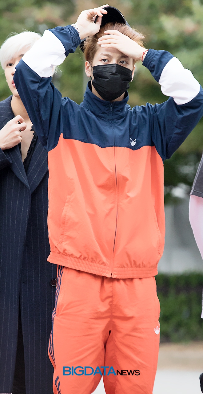 갓세븐 잭슨, KBS 2TV 음악방송 '뮤직뱅크' 출근길 현장