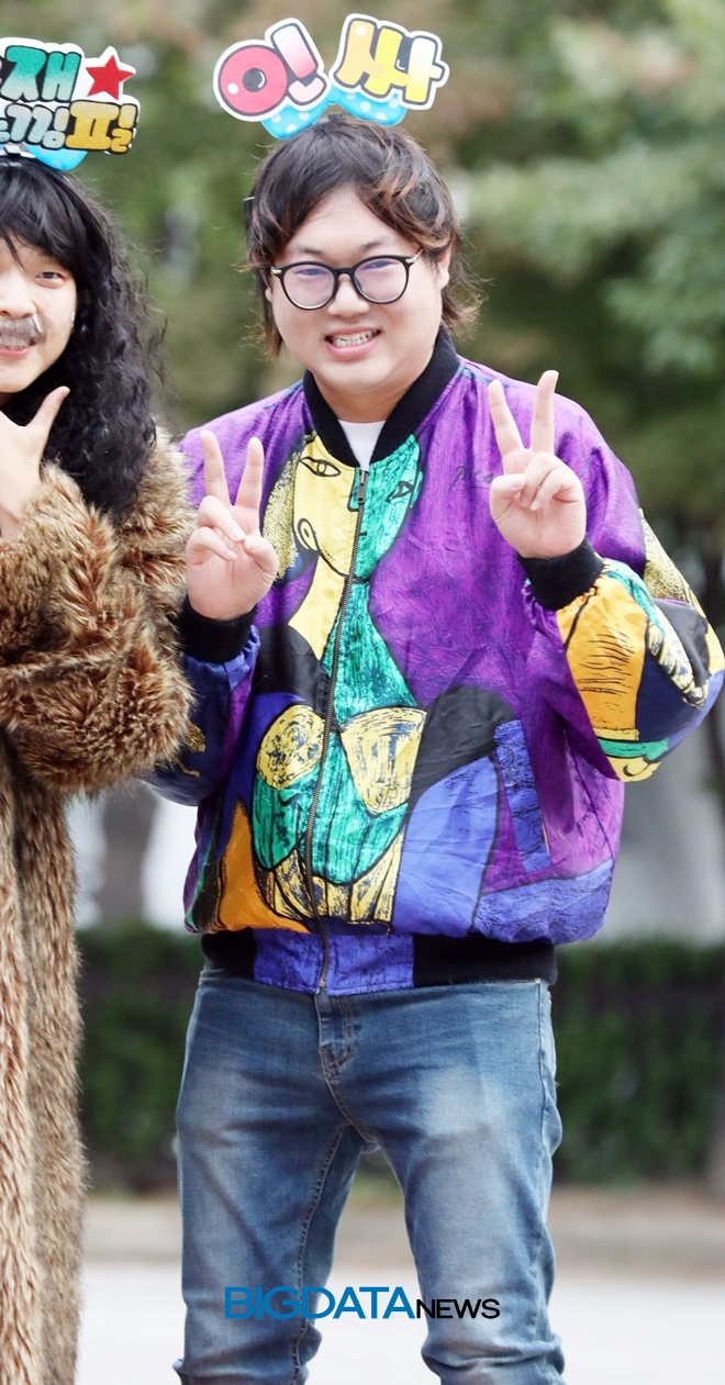 감스트, KBS 2TV 음악방송 '뮤직뱅크' 출근길 현장