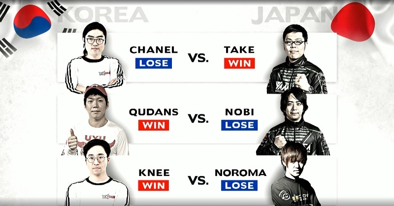 라이진13 철권 한일전 결과.