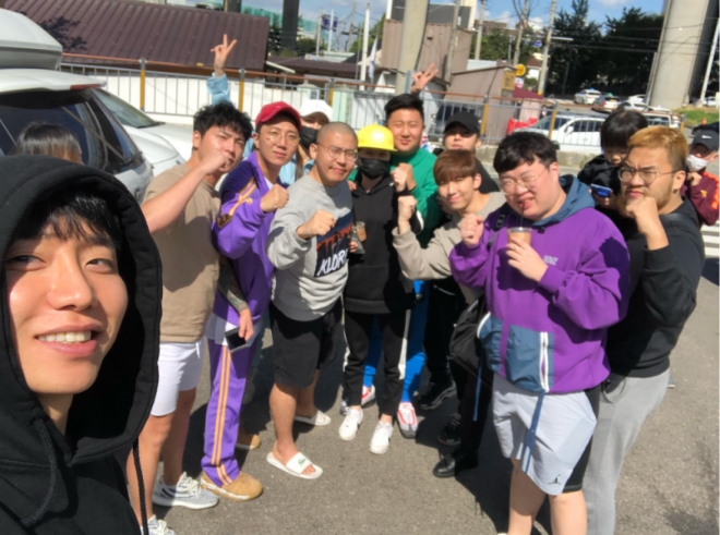 온라인 커뮤니티에 게재 된 아프리카BJ 입대 현장