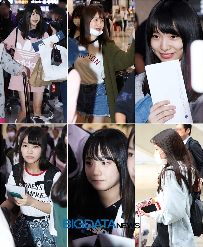 지난 1일 방송 촬영 차 입국한 AKB48의 멤버들