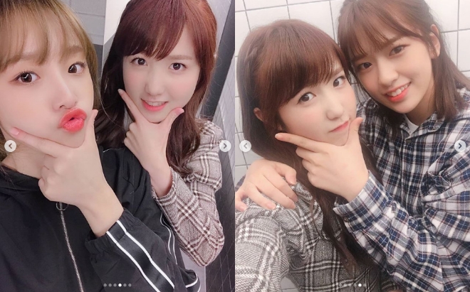 아이즈원 혼다 히토미가 SNS에 게재한 사진