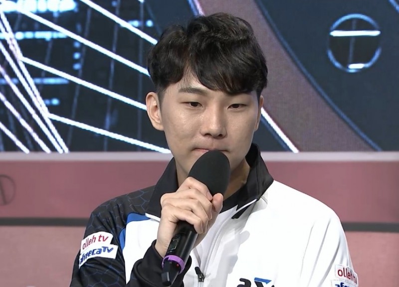 김정우(사진=아프리카TV 생중계 화면 캡처).