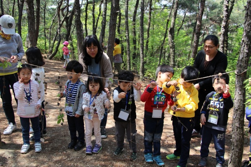 숲해설사와 함께 하는 '토요가족 숲 체험'