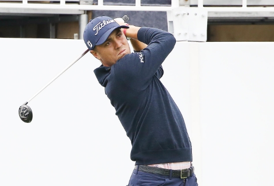 CJ컵에 앞서 연습을 하고 있는 저스틴 토머스. 사진=JNA 골프