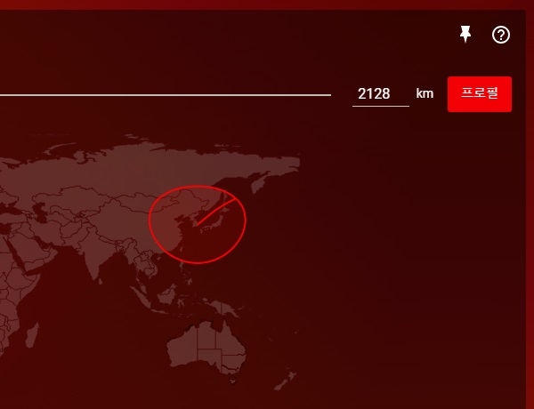 지오 필터 기능 설정 화면.