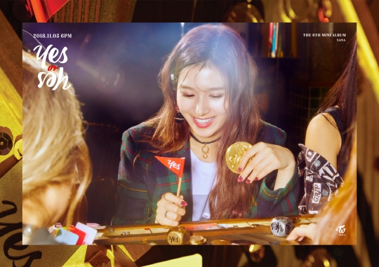 걸그룹 트와이스 사나의 개인 티저 이미지