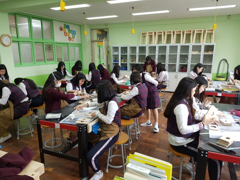 (사진=장림여중 교과수업)