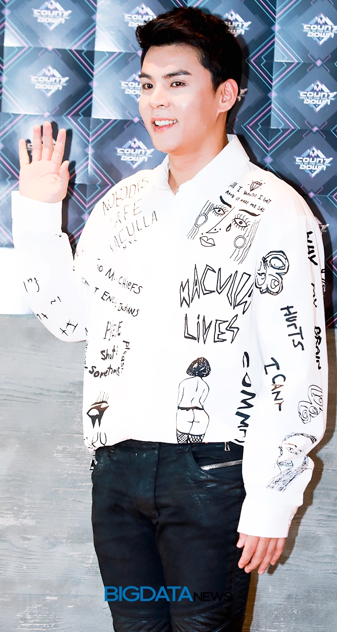 서지안, Mnet '엠카운트다운' 생방송 사전 리허설 현장