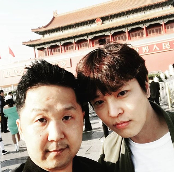 배우 김정훈이 SNS에 게재한 사진