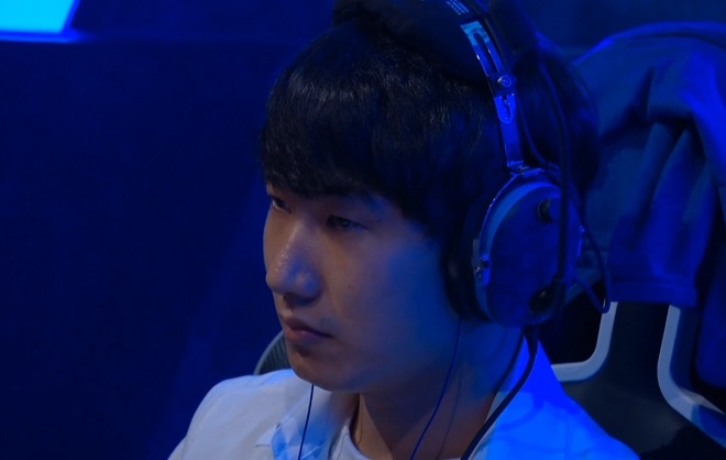 진에어 그린윙스 김유진(사진=트위치 생중계 화면 캡처).